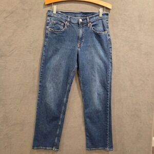 Gap Jeans 90s Loose Mid-Rise Blue Denim Women's Size 28 6R Stretch